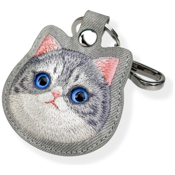 NIMMY case for tracker / keychain BIG EYED PET 2.0 Cat gray