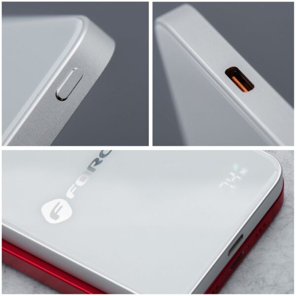 9c3976febd494243dcf7a18831b61c0e Powerbank compatible with MagSafe Forcell F-Energy SuperSlim F5K8 QC4.0 PD3.0 15W 5000 mAh white