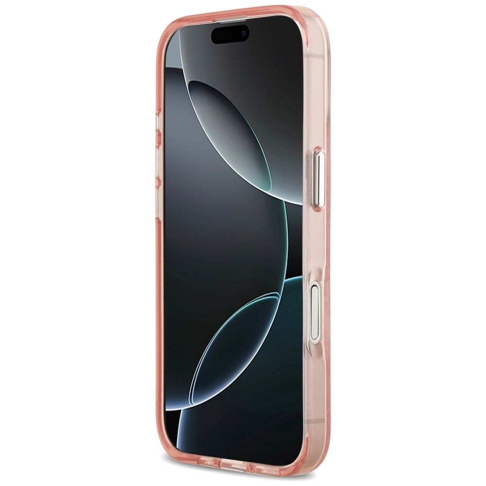 KARL LAGERFELD case for IPHONE 17 compatible with MagSafe KLHMP17SHMKBCHOP (IML Choupette Head Logo) pink