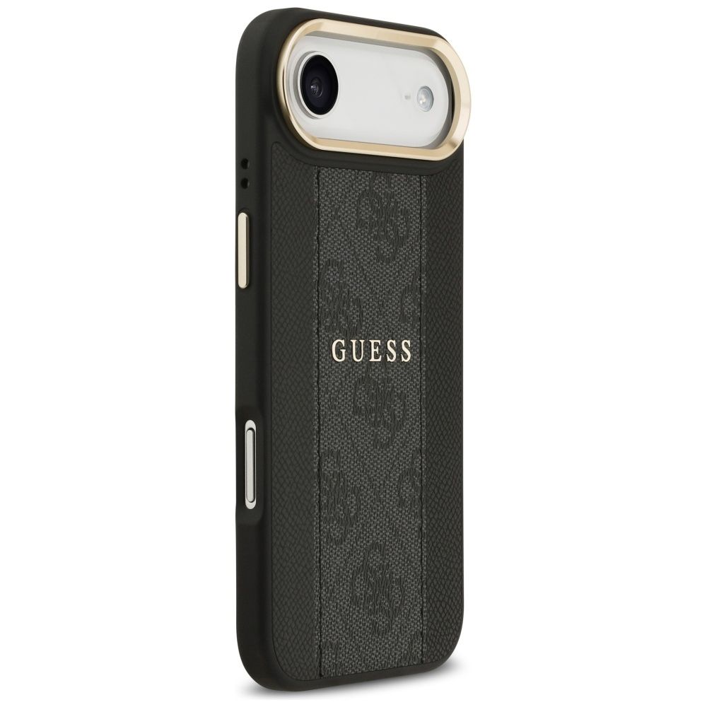 9e2c9a30dbefc519ed1849bf8c2bb45f GUESS case for IPHONE 17 Air compatible with MagSafe GUHMP17MPG4SEMCK (PU W/ 4G Stripe) black