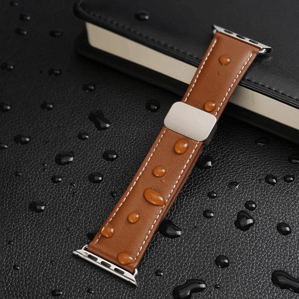 DUX DUCIS strap YA genuine leather for Apple Watch 42 / 44 / 45 / 49 mm brown