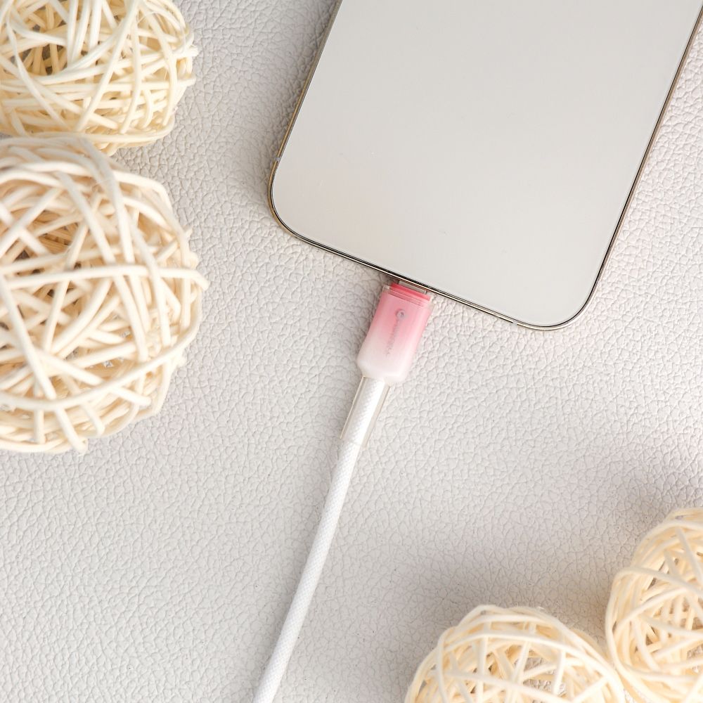 FORCELL F-ENERGY C353 cable USB A to Lightning 2,4A 12W Gradient 1 m white