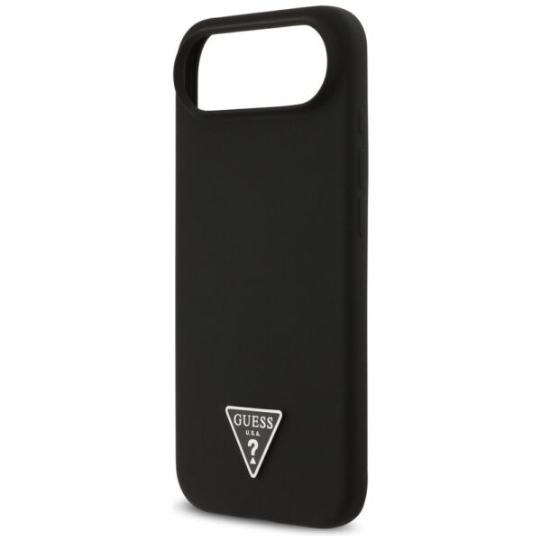GUESS case for IPHONE 17 Air compatible with MagSafe GUHMP17MSCTRLMK (Silicone W/ Triangle Logo) black