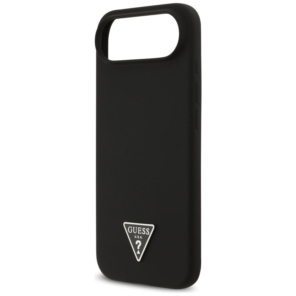 GUESS case for IPHONE 17 Air compatible with MagSafe GUHMP17MSCTRLMK (Silicone W/ Triangle Logo) black