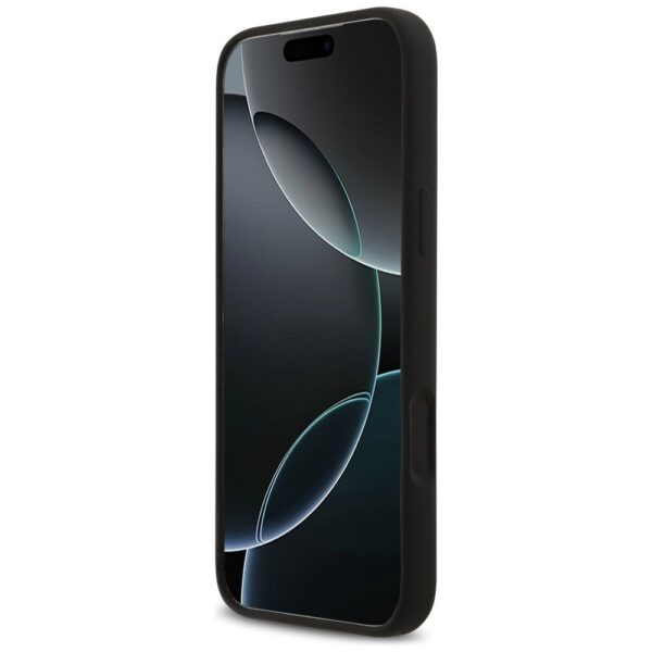 KARL LAGERFELD case for IPHONE 17 Pro Max compatible with MagSafe KLHMP17XSKCGRGOK (Silicone W/ K&C Sketch & Logo) black