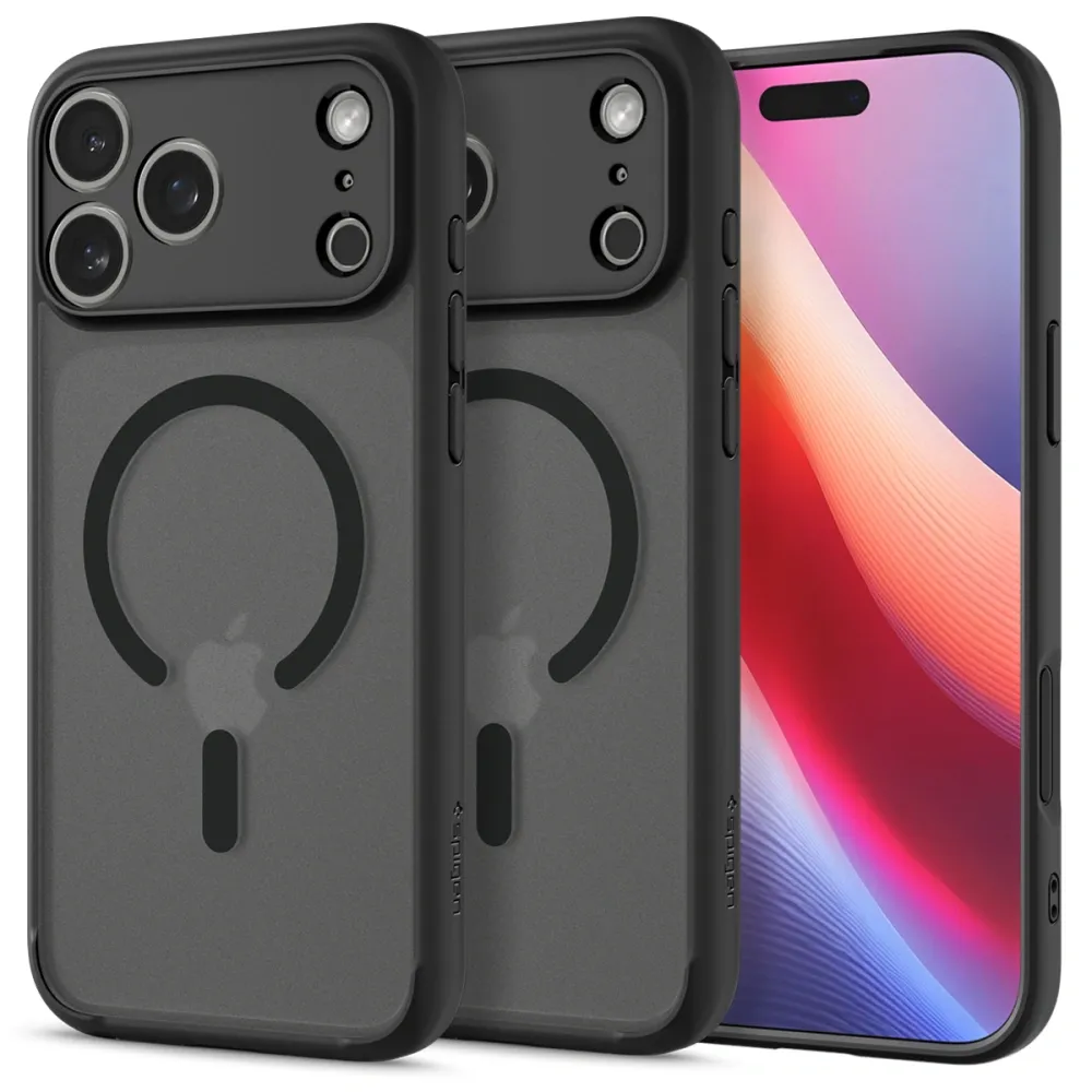 a0c00d6c5baca2ff1191d389bc2af839 SPIGEN case ULTRA HYBRID MAG compatible with MagSafe for IPHONE 17 Pro frost black