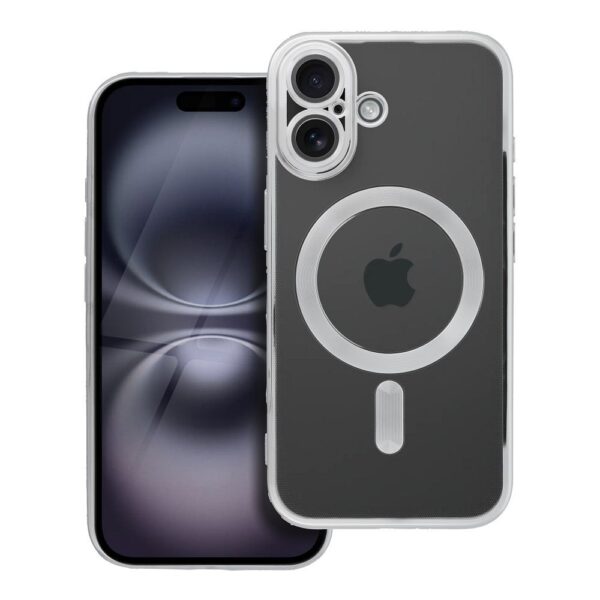 a1a36bb9e7d23c755b7819aac7b11522 ELECTRO MAG COVER case compatible with MagSafe for IPHONE 16 silver