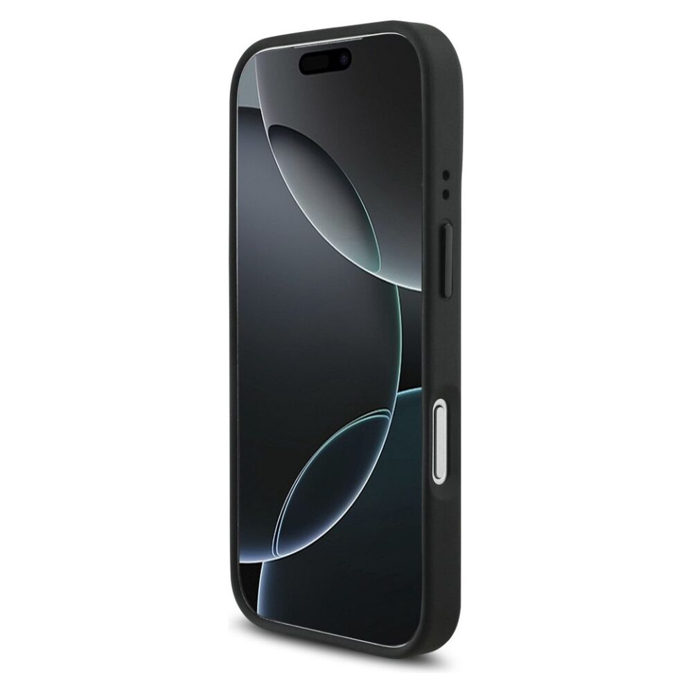 BMW case for IPHONE 17 Pro compatible with MagSafe BMHMP17L25PCCSCAK (PU Carbon Logo) anthracite