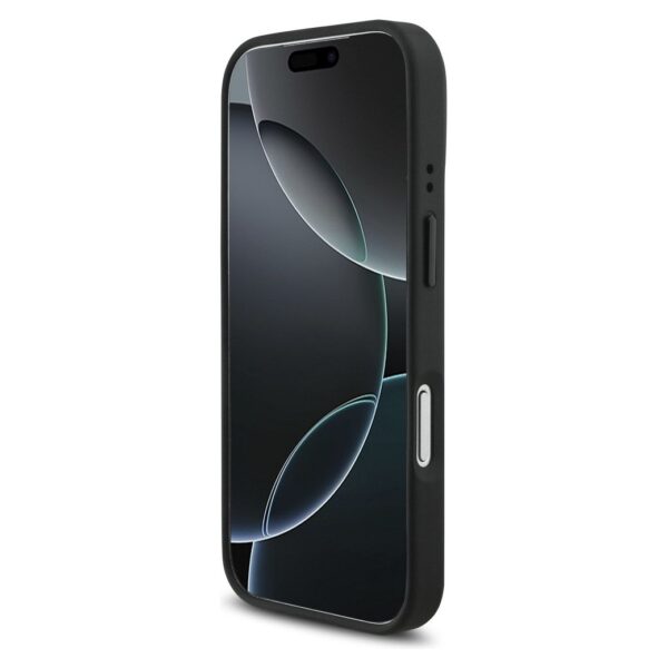 BMW case for IPHONE 17 Pro compatible with MagSafe BMHMP17L25PCCSCAK (PU Carbon Logo) anthracite