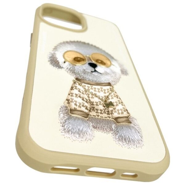 NIMMY case GLASSES COOL DOG for IPHONE 15 khaki