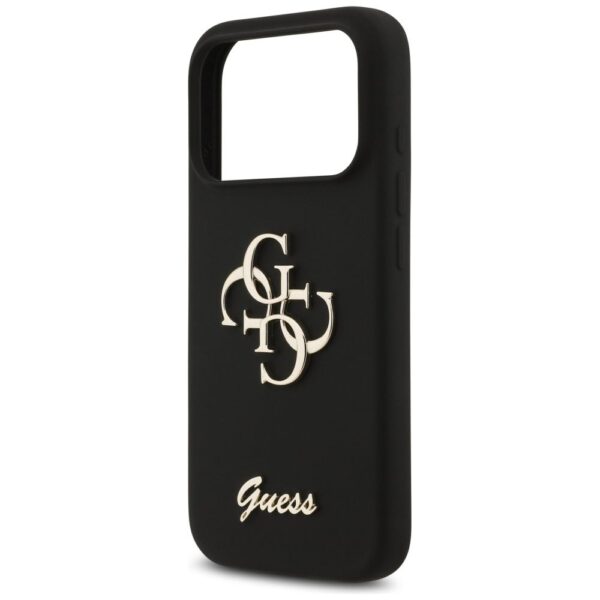 GUESS case for IPHONE 17 Pro GUHCP17LSC4GSMK (Silicone W/ Big 4G Script) black