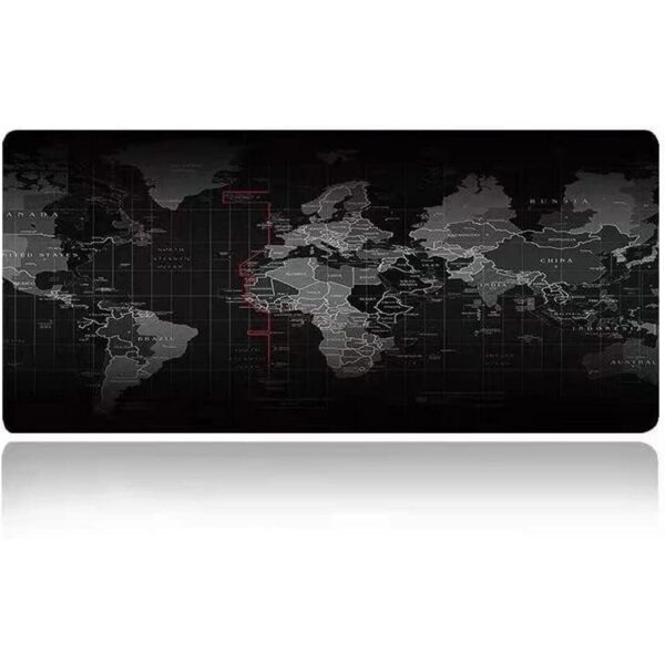 Mouse / keyboard pad "World map" 30 x 80 x 2 mm RC-K-1073 black
