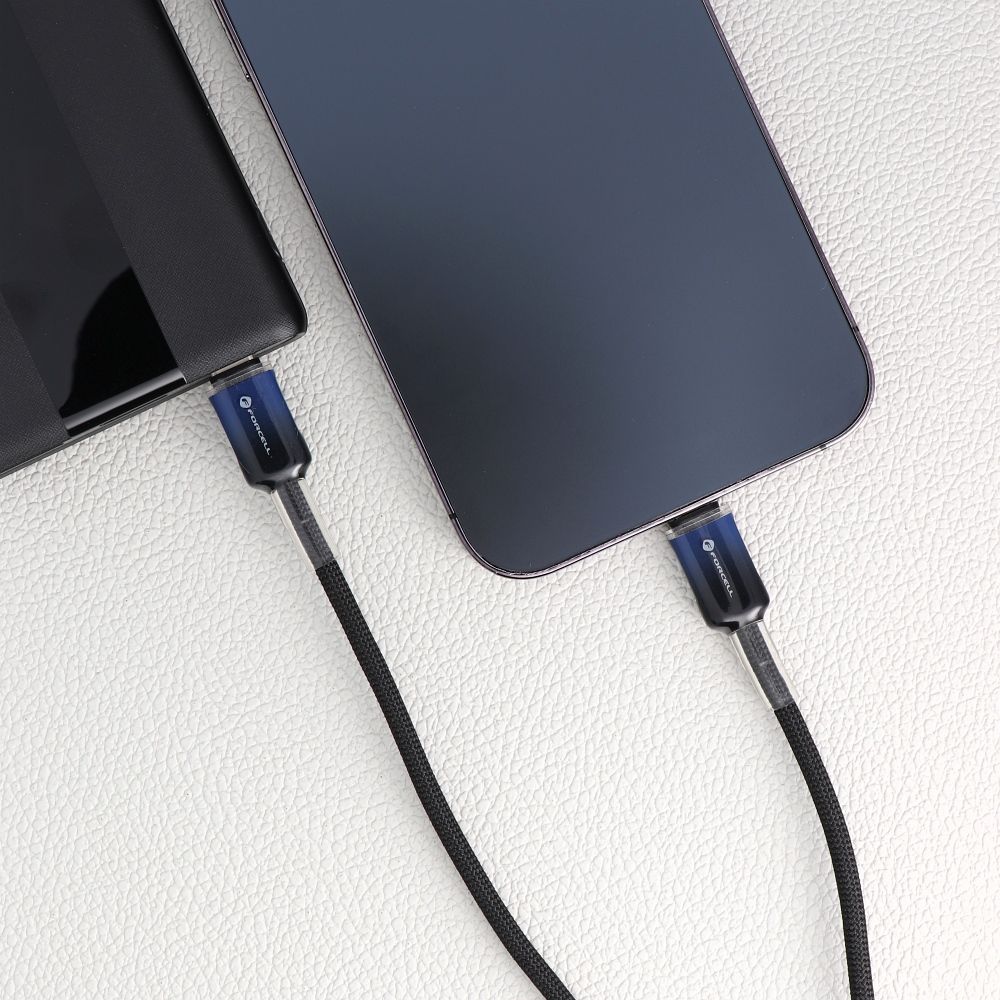 FORCELL F-ENERGY C356 cable Type C to Lightning PD 3A 27W Gradient 1 m black