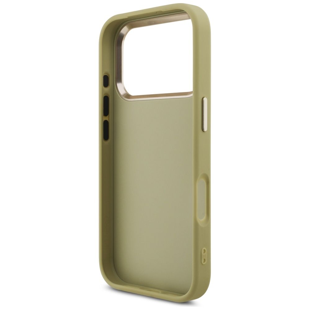 GUESS case for IPHONE 17 Pro GUHCP17LHG4SGCD (Fixed Glitter Big 4G Metal Frame) gold