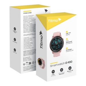 Smartwach TITMO O-100 (TFT, bluetooth call) pink