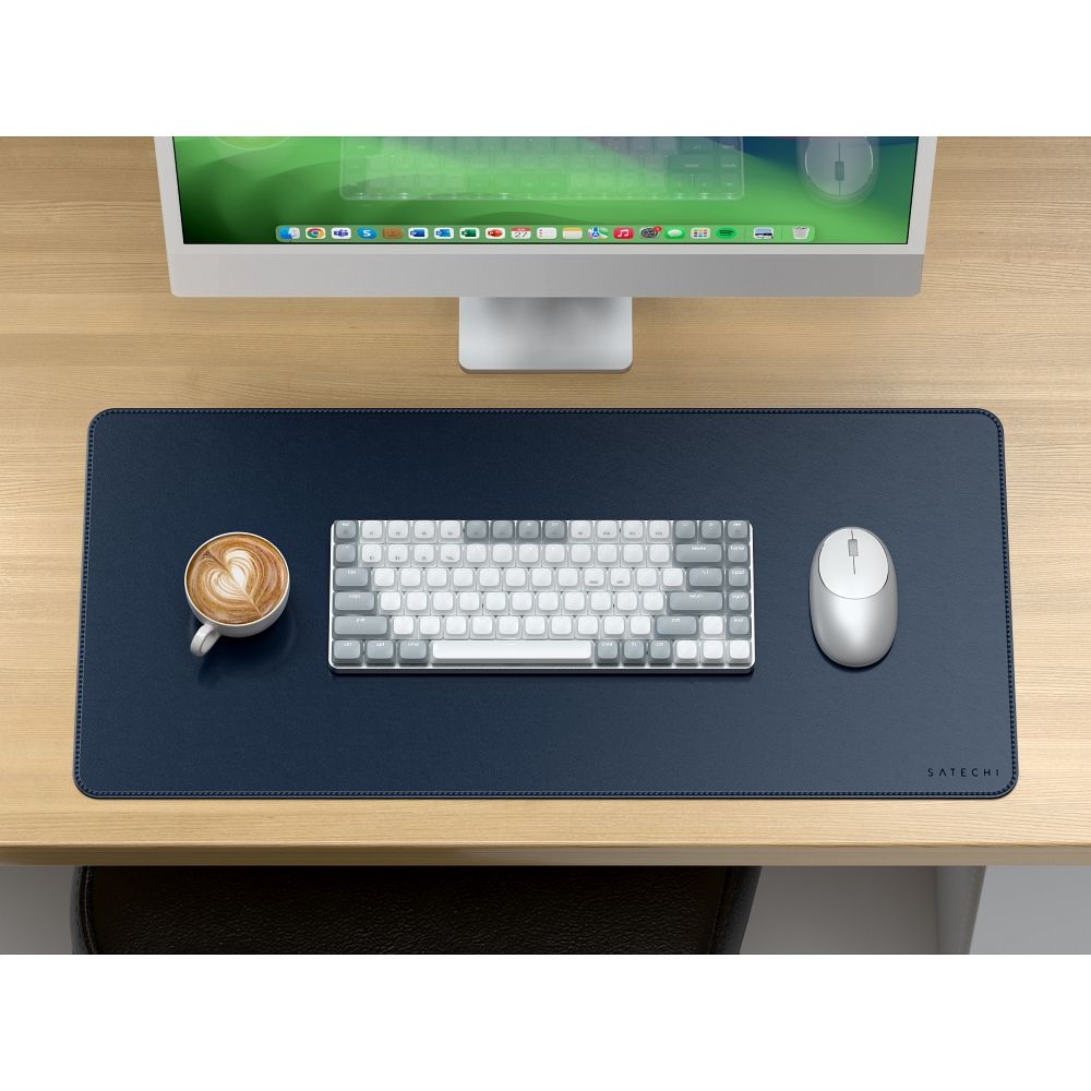 SATECHI vegan leather desk pad ST-LPDMB blue