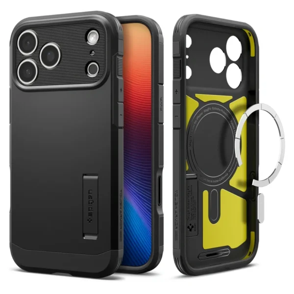 ab93075749dbd1f8b2885259a5898215 SPIGEN case TOUGH ARMOR MAG compatible with MagSafe for IPHONE 17 Pro black