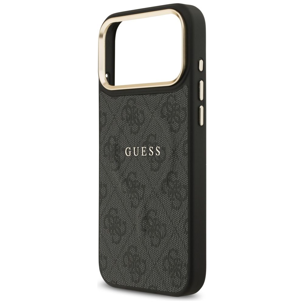 GUESS case for IPHONE 17 Pro Max compatible with MagSafe GUHMP17XP4MSEGCK (PU 4G W/ Classic) black
