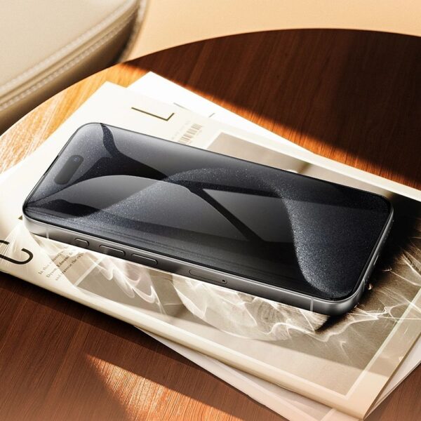 HOCO tempered glass HD 5D Guardian shield (SET 10in1) for IPHONE 16 Pro Max black (G14)
