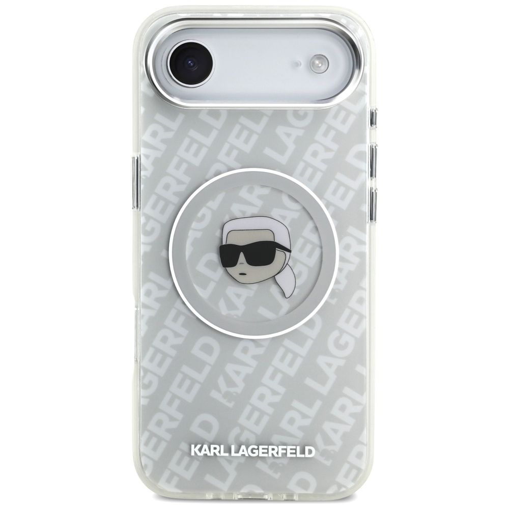 addbe844a31d0b833c508f397a3f96a3 KARL LAGERFELD case for IPHONE 17 Air compatible with MagSafe KLHMP17MHMKBKHOG (IML KL Head Logo) gray