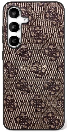 ae092f205658c32dd17452435f0a4c13 GUESS case for SAMSUNG S25 FE compatible with MagSafe GUHMS25FEG4GFRW (Ring Classic Logo) brown