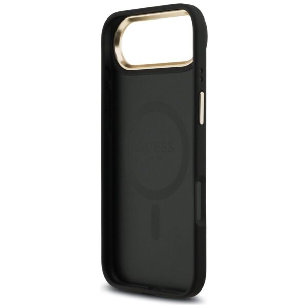 af12deb8a13221ed4c81d2fc9e907cde GUESS case for IPHONE 17 Air compatible with MagSafe GUHMP17MP4G4DCSK (PU W/ Strass Logo & Big Strap Metal Buttons) black