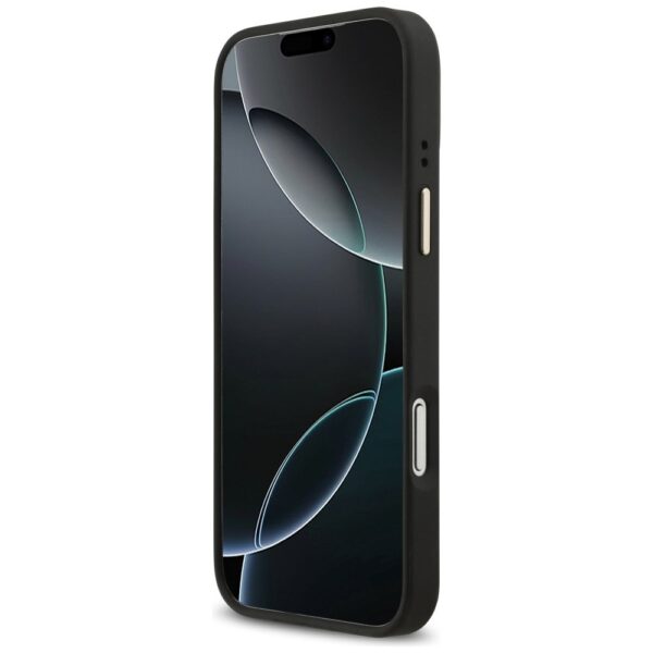 af9ab4358d7ceb19cabcfae8941e4a4d GUESS case for IPHONE 17 Pro Max compatible with MagSafe GUHMP17XP4GRMDEK (PU W/ 4G Strass Logo) black