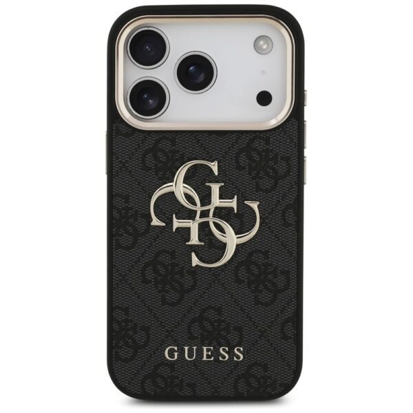 afa89e55ae2e9439377a0e898d1a68f8 GUESS case for IPHONE 17 Pro GUHCP17L4GMGCGR (PU W/ Big 4G Classic Logo) gold black