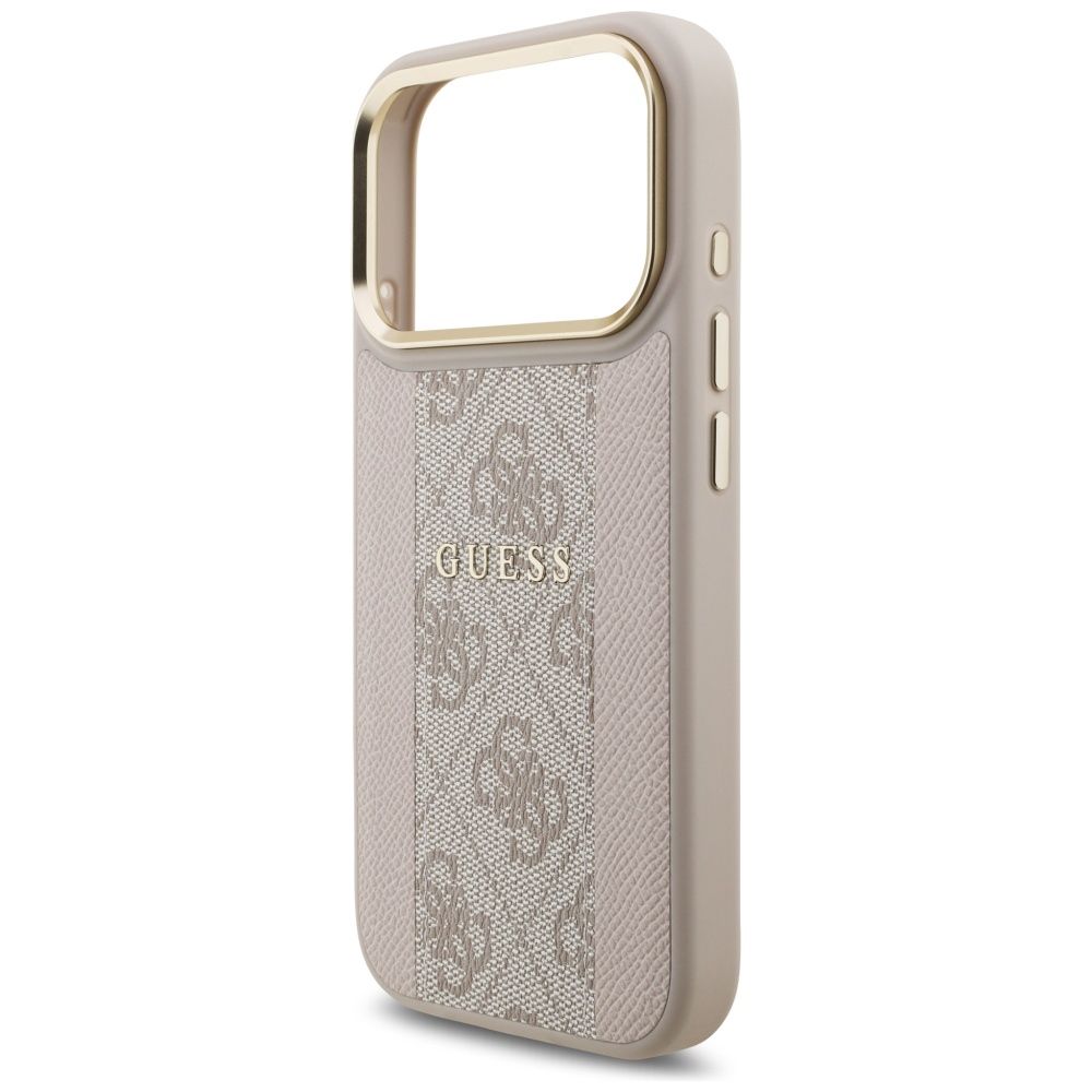 b03ccb023f313ea7328bf6c7b12f32a5 GUESS case for IPHONE 17 Pro compatible with MagSafe GUHMP17LPG4SEMCP (PU W/ 4G PU Stripe) pink