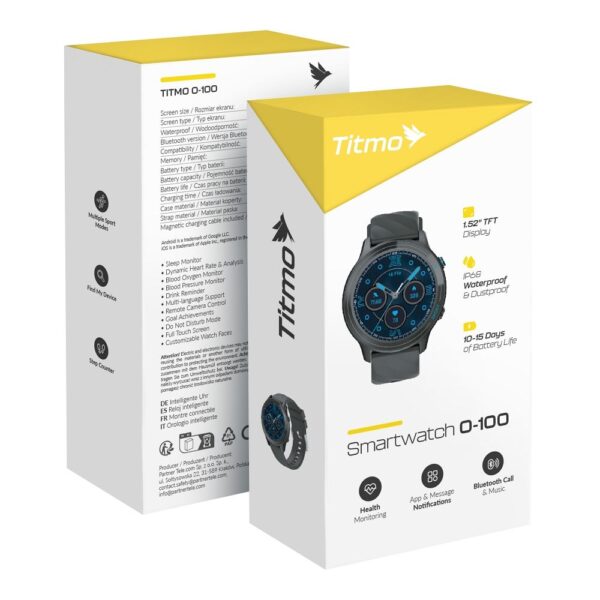 Smartwach TITMO O-100 (TFT, bluetooth call) black