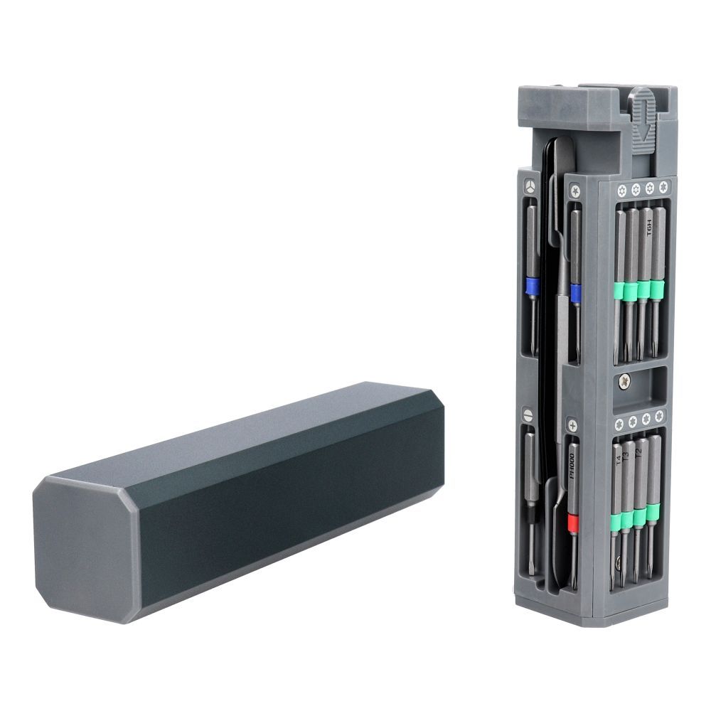 b0facd421afdf87c8c7e3d100f2bd4c0 Set of service screwdrivers, 30-in-1 aluminum bits