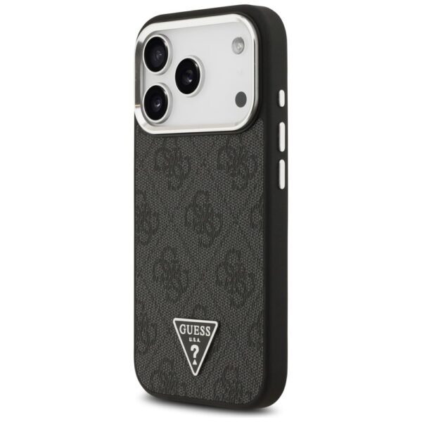 b16f333696af434dfd9390201c4dfffb GUESS case for IPHONE 17 Pro compatible with MagSafe GUHMP17LP4TSRCMK (PU 4G W/Triangle Logo SL) black