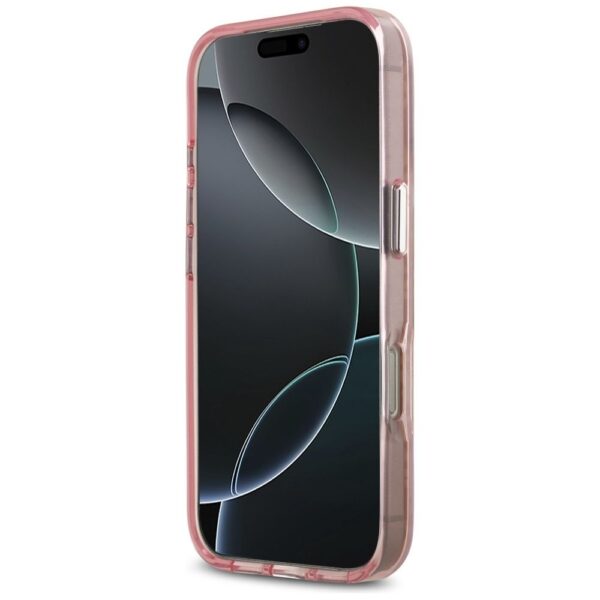 KARL LAGERFELD case for IPHONE 17 Pro compatible with MagSafe KLHMP17LHMKBCHOP (IML Choupette Head Logo) pink