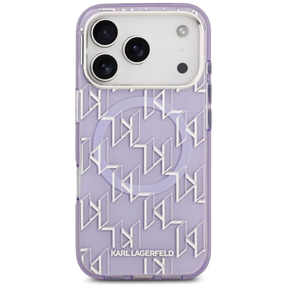 b1d1e21a7b73cc8e7c4fb9675f217518 KARL LAGERFELD case for IPHONE 17 Pro compatible with MagSafe KLHMP17LHMIKLMEU (IML KL Monogram) purple