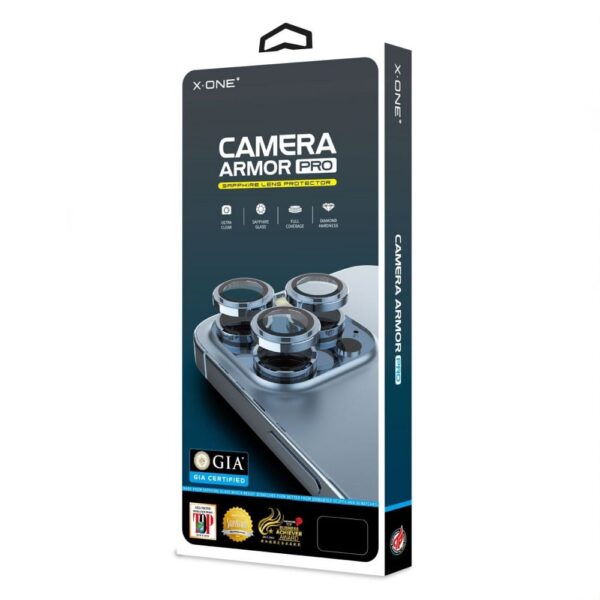 b250dbbfad09369f191ce60e803f9044 X-ONE Sapphire Camera Armor Pro - for iPhone 17 Pro Max - silver