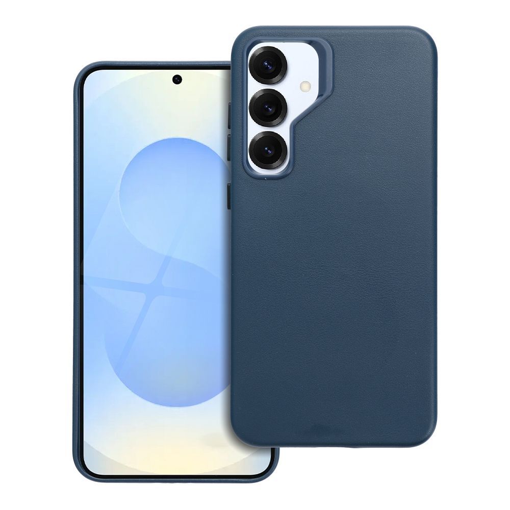 LEATHER MAG COVER case for SAMSUNG S25 PLUS indigo blue
