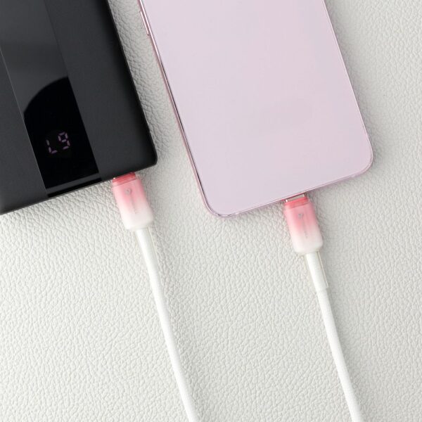 b4f87539bd4d61a5219cae2bffd9b8d1 FORCELL F-ENERGY C357 cable Type C to Type C QC4.0 PD 5A 100W Gradient 1 m white