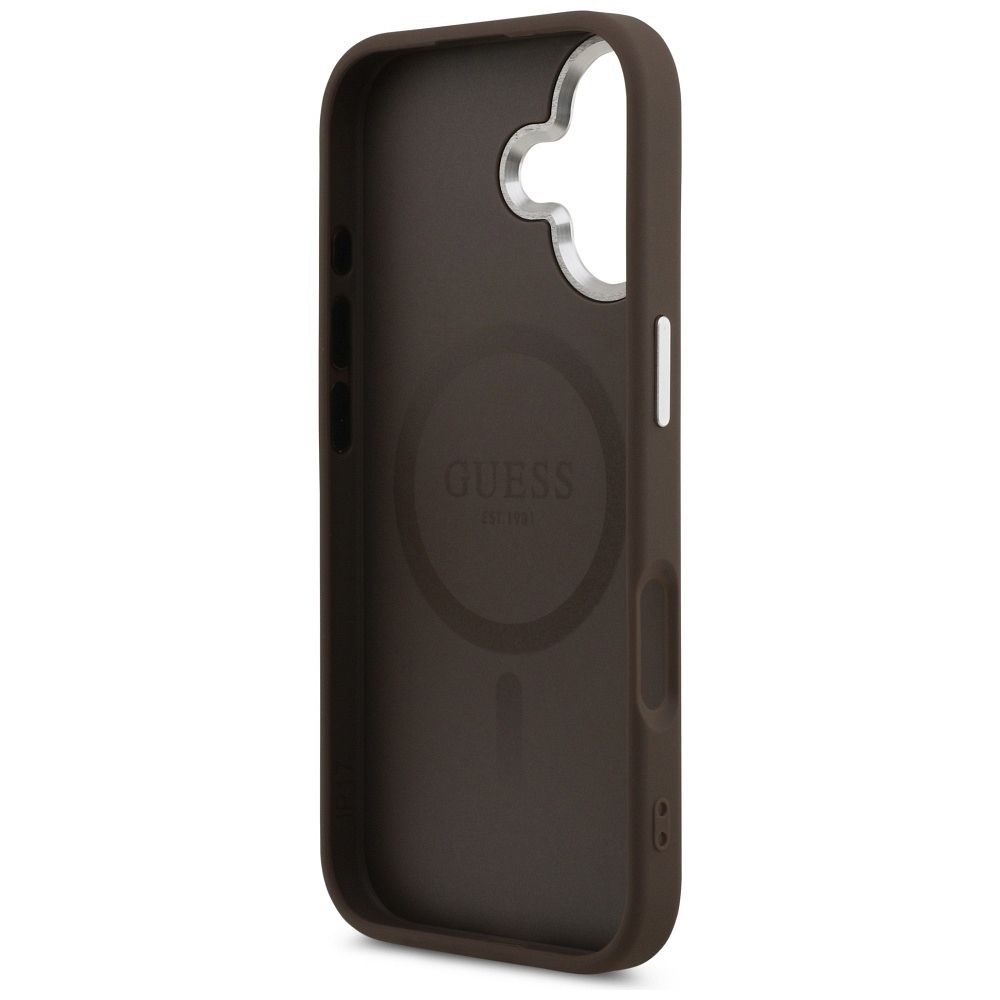 b5ca723a1832052130227d5e9990074f GUESS case for IPHONE 17 compatible with MagSafe GUHMP17SPSAREGSW (PU W/ Classic Logo) brown
