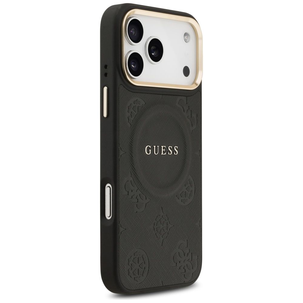 b5d35fbd7a5f5040e4413d39618f5be0 GUESS case for IPHONE 17 Pro Max compatible with MagSafe GUHMP17XPSAMSECK (PU W/ Peony Hot Stamp) black