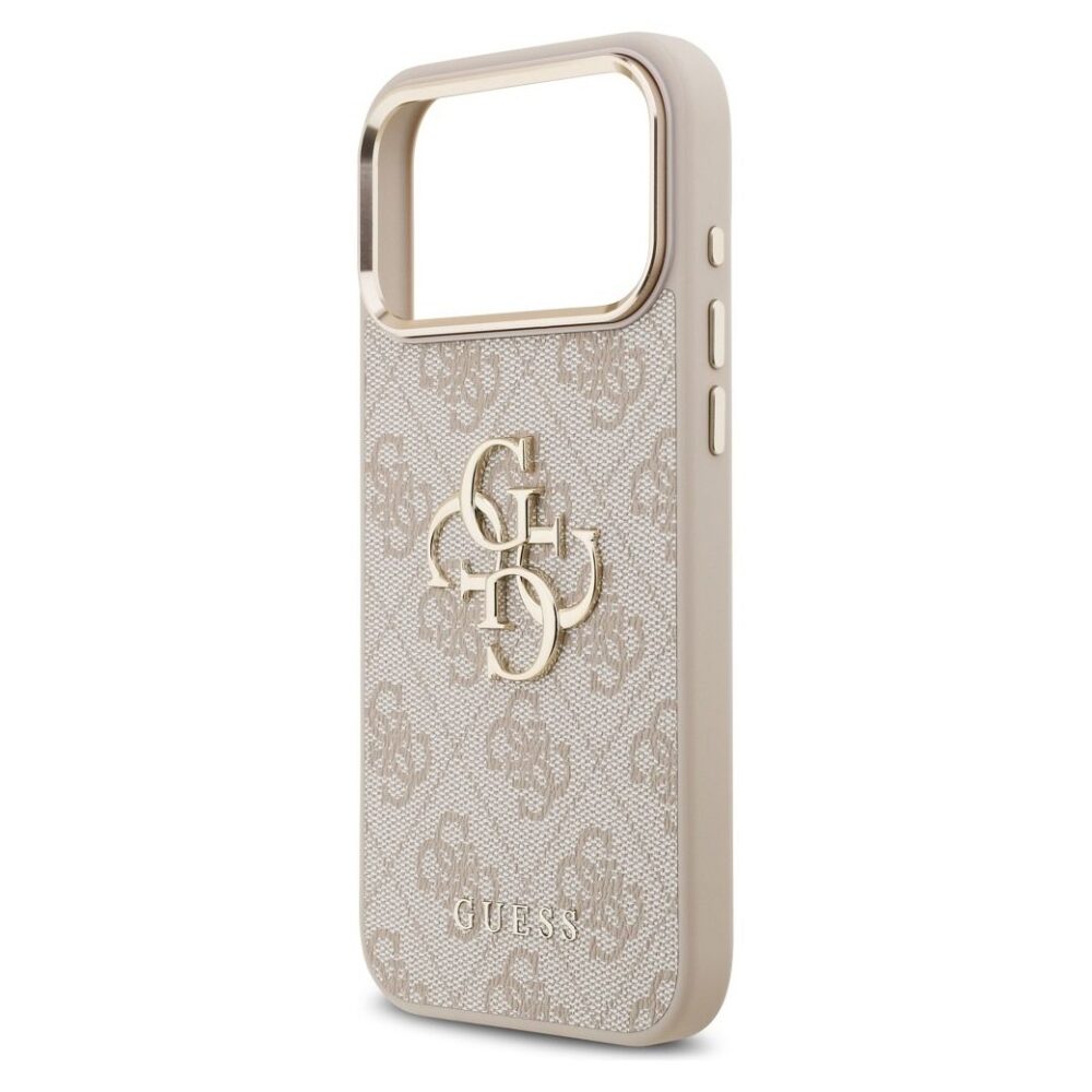 GUESS case for IPHONE 17 Pro Max GUHCP17X4GMGCPI (PU W/ Big 4G Classic Logo) gold pink