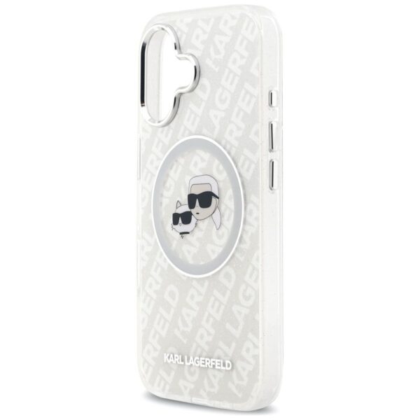 b795be36ebddc7d4efe4ce11970b966d KARL LAGERFELD case for IPHONE 17 compatible with MagSafe KLHMP17SHMKBKCHOG (IML Glitter K&C Heads Logo) gray