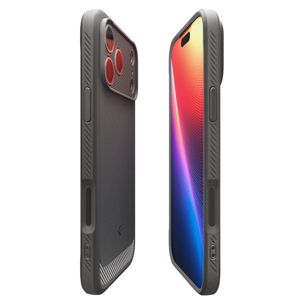 SPIGEN case RUGGED ARMOR MAG compatible with MagSafe for IPHONE 17 Pro gray