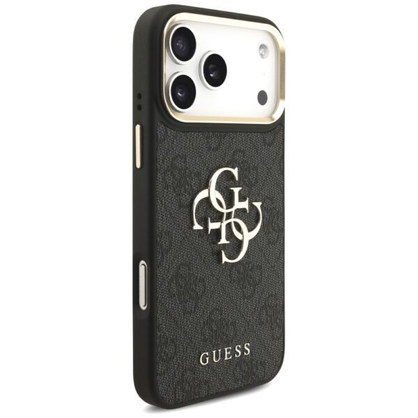GUESS case for IPHONE 17 Pro Max GUHCP17XP4G4BCSK (PU W/ Big 4G Classic & Big Strap Metal Buttons) black