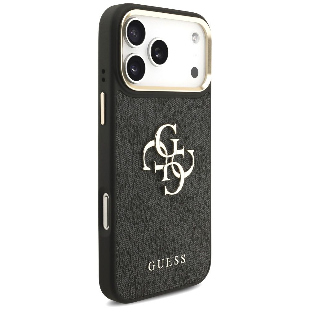 GUESS case for IPHONE 17 Pro Max GUHCP17XP4G4BCSK (PU W/ Big 4G Classic & Big Strap Metal Buttons) black