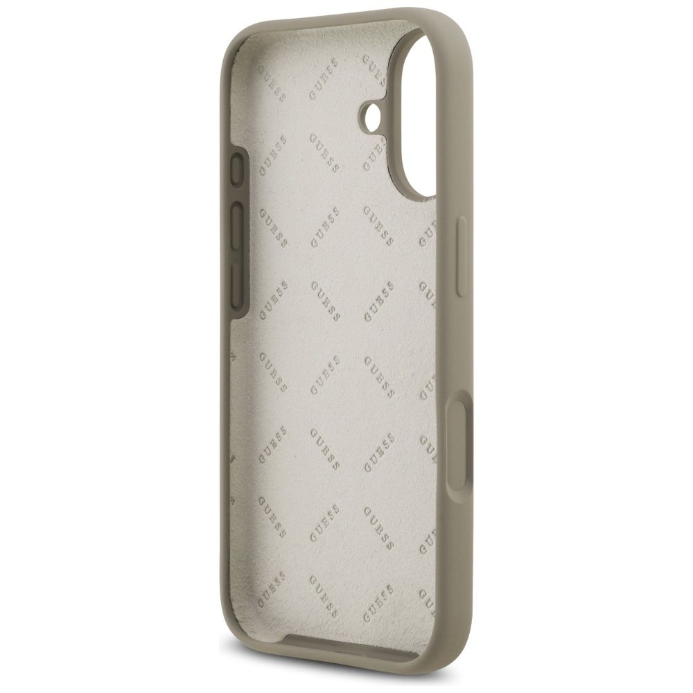 bad7c05bc2691a96dc1b8b9fa99c38de GUESS case for IPHONE 17 GUHCP17SSC4GSMW (Silicone W/ Big 4G Script) brown