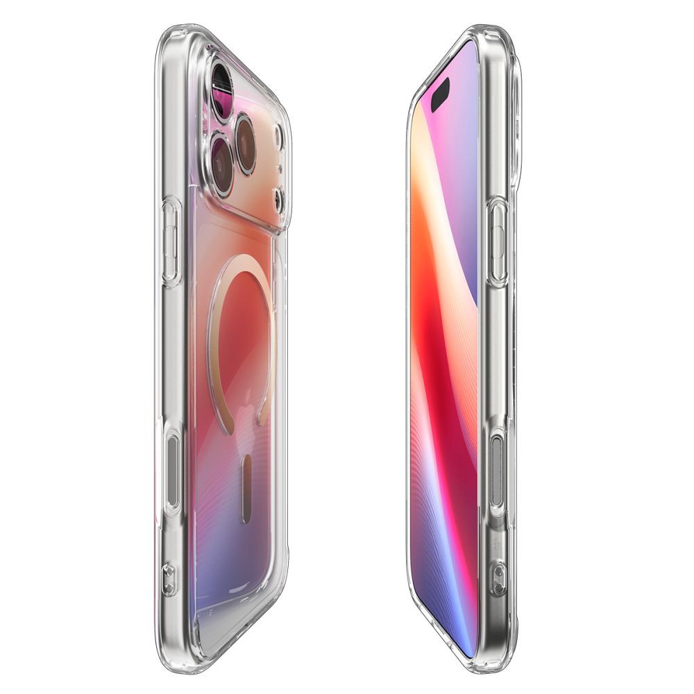 bd1aac7bc2bd4ce8b6e2ff3fe490ee53 SPIGEN case ULTRA HYBRID MAG compatible with MagSafe for IPHONE 17 Pro Max clear gold