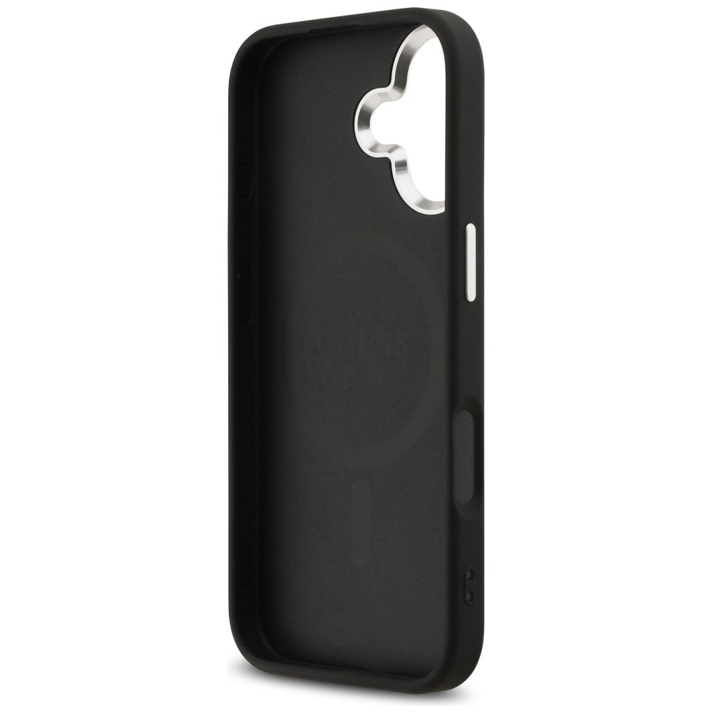 bdde1572bfd3dcd0e7345d737c957ae9 GUESS case for IPHONE 17 compatible with MagSafe GUHMP17SP4TSRCMK (PU 4G W/Triangle Logo SL) black