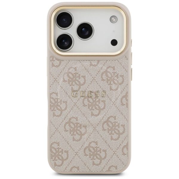 GUESS case for IPHONE 17 Pro compatible with MagSafe GUHMP17LP4MSEGCP (PU 4G W/ Classic) pink