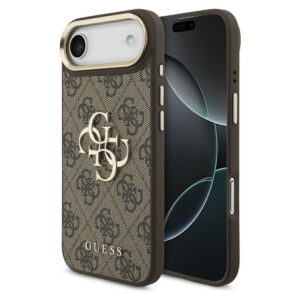 GUESS case for IPHONE 17 Air GUHCP17M4GMGCBR (PU W/ Big 4G Classic Logo) gold brown