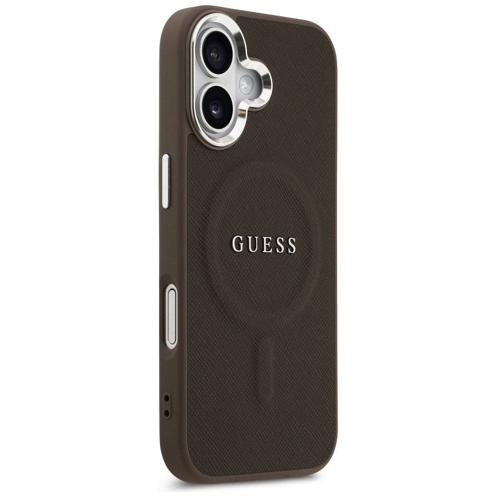 c1eb4ec84d4a722b4d1d031f5323a521 GUESS case for IPHONE 17 compatible with MagSafe GUHMP17SPSAREGSW (PU W/ Classic Logo) brown